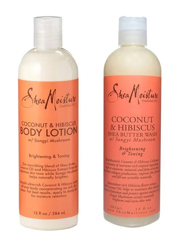 Shea Moisture Coconut & Hibiscus Body Lotion with Shea Butter Body Wash Set, 2 Pieces
Shea Moisture Coconut & Hibiscus Body Lotion with Shea Butter Body Wash Set, 2 Pieces