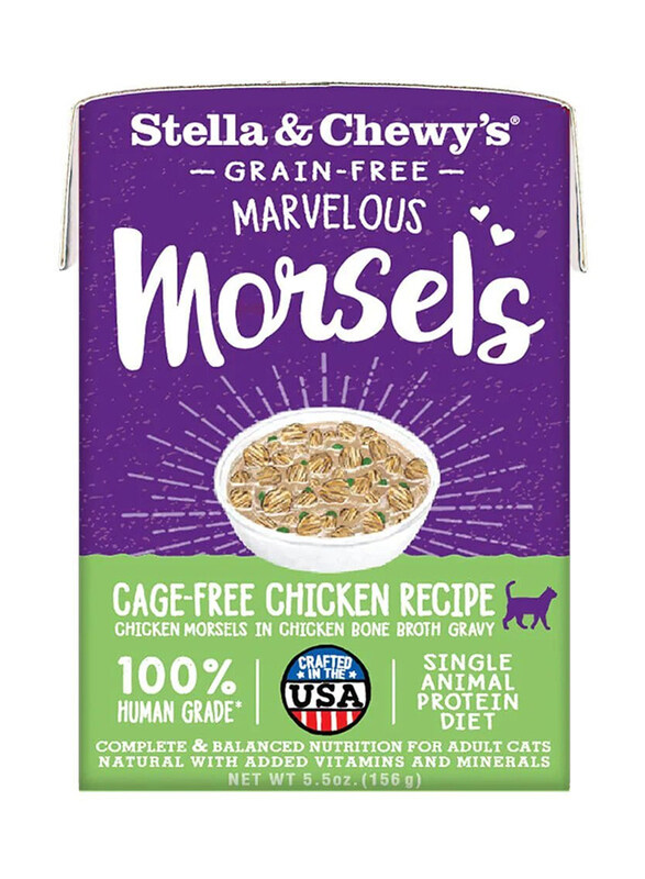 Stella & Chewy's Marvelous Morsels Chicken Flavor Cage Free Recipe Cat Wet Food, 3 x 5.5oz
Stella & Chewy's Marvelous Morsels Chicken Flavor Cage Free Recipe Cat Wet Food, 3 x 5.5oz