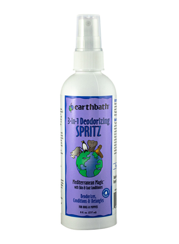 Earthbath Mediterranean Magic 3-in-1 Deodorizing Spritz Skin & Coat Conditioners, 8oz
Earthbath Mediterranean Magic 3-in-1 Deodorizing Spritz Skin & Coat Conditioners, 8oz