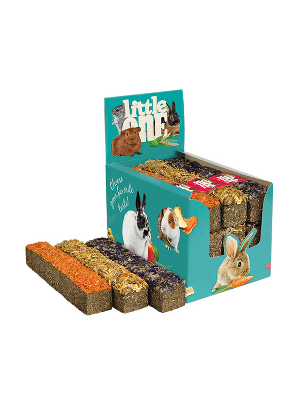Little One Stick With Topping Assorted Display Box From Medow Grasses Dry Food for Rabbits, 9 x 85g
Little One Stick With Topping Assorted Display Box From Medow Grasses Dry Food for Rabbits, 9 x 85g