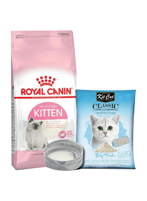 Royal Canin Kitten Dry Food for 10 Kg with Lindocat Classic Clump Cat Litter 10L Baby Powder & Ceramic Pet Bowl, 10 Kg + 10 L
Royal Canin Kitten Dry Food for 10 Kg with Lindocat Classic Clump Cat Litter 10L Baby Powder & Ceramic Pet Bowl, 10 Kg + 10 L