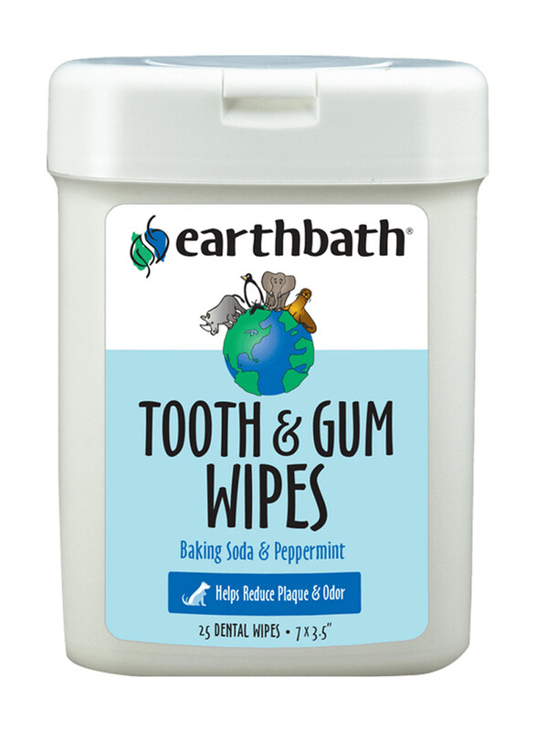 Earthbath Baking Soda & Peppermint Tooth & Gum Wipes for Dogs, Cats, Puppies & Kittens, Re-Sealable Package, 25 Wipes
Earthbath Baking Soda & Peppermint Tooth & Gum Wipes for Dogs, Cats, Puppies & Kittens, Re-Sealable Package, 25 Wipes