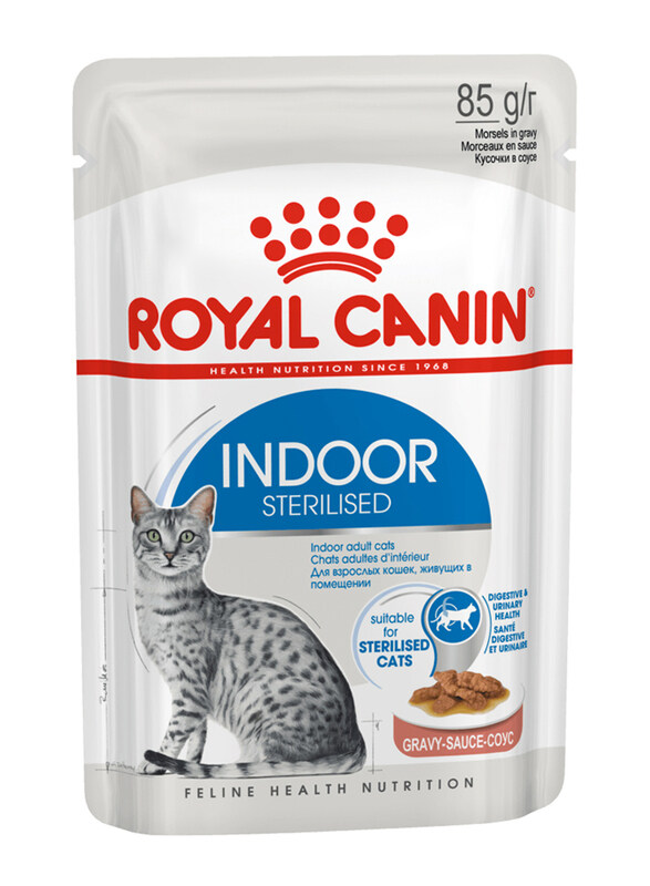 Royal Canin Feline Health Nutrition Indoor Sterilised Cats Wet Food Gravy, 12 x 85g
Royal Canin Feline Health Nutrition Indoor Sterilised Cats Wet Food Gravy, 12 x 85g