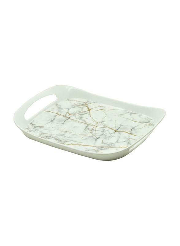 RK Small Melamine Rectangle Comfort Static Tray, 12.25 x 9-inch, DWT1024WSG, White/Gold
RK Small Melamine Rectangle Comfort Static Tray, 12.25 x 9-inch, DWT1024WSG, White/Gold