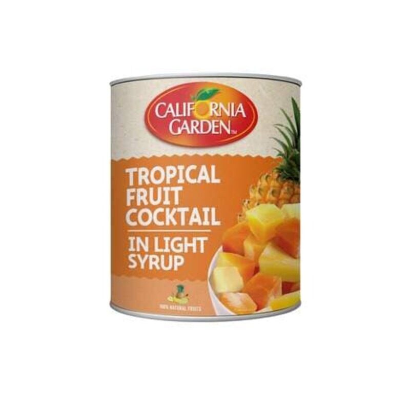 California Garden Canned Tropical Fruit Cocktail In Light Syrup 565g
California Garden Canned Tropical Fruit Cocktail In Light Syrup 565g