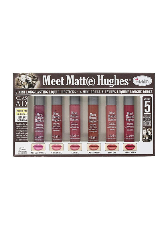 The Balm Meet Matt(e) Hughes Vol 5 Mini Liquid Lipsticks, 6 Pieces, Assorted Multicolour
The Balm Meet Matt(e) Hughes Vol 5 Mini Liquid Lipsticks, 6 Pieces, Assorted Multicolour
