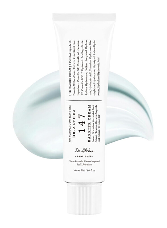 Dr. Althea Daily Skin Barrier Repair Care Deep Hydrating with Hyaluronic Acid & Ceramides Korean Vegan Skincare Barrier Cream for All Skin Types, 1.7o
Dr. Althea Daily Skin Barrier Repair Care Deep Hydrating with Hyaluronic Acid & Ceramides Korean Vegan Skincare Barrier Cream for All Skin Types, 1.7o