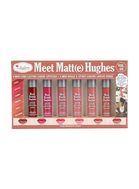 The Balm Meet Matte Hughes Mini Long-Lasting Liquid Lipsticks, VOL. 09, 6 Pieces, Multicolour
The Balm Meet Matte Hughes Mini Long-Lasting Liquid Lipsticks, VOL. 09, 6 Pieces, Multicolour