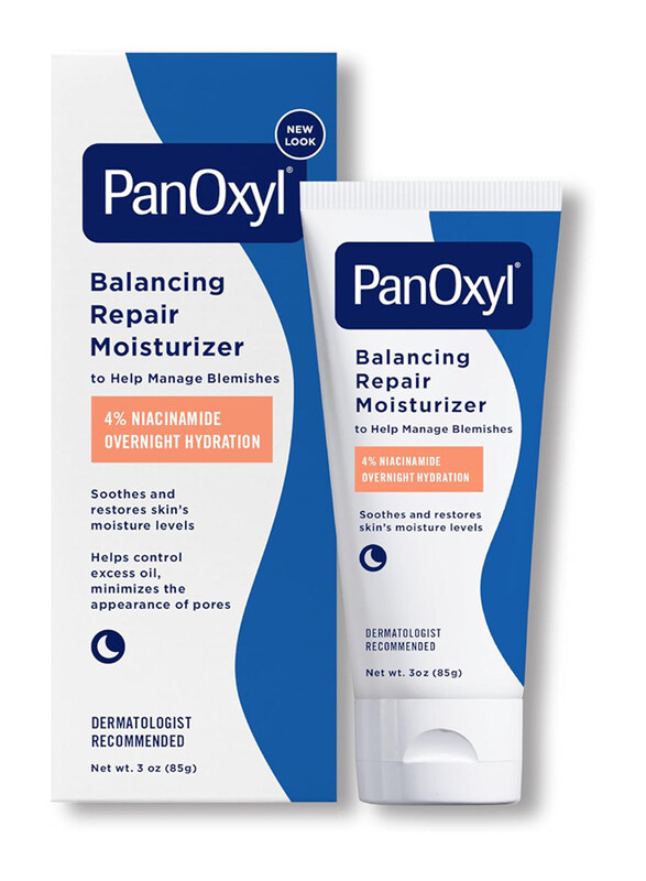 Panoxyl Balancing Repair Moisturizer Face Cream with Niacinamide, Ceramides & Cica, 85gm
Panoxyl Balancing Repair Moisturizer Face Cream with Niacinamide, Ceramides & Cica, 85gm