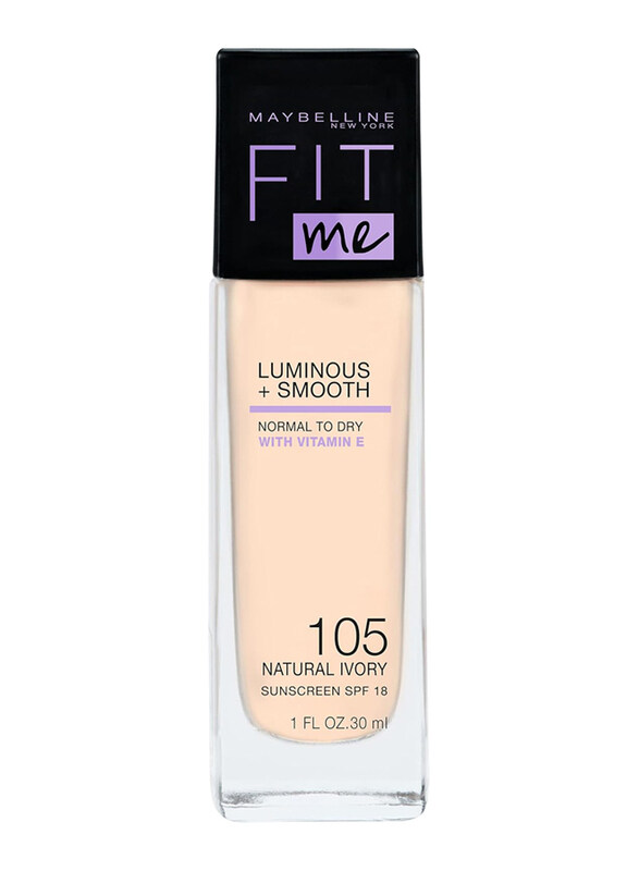 Maybelline New York Fit Me Liquid Make-Up Foundation, NR. 105 Natural Ivory, Ivory
Maybelline New York Fit Me Liquid Make-Up Foundation, NR. 105 Natural Ivory, Ivory