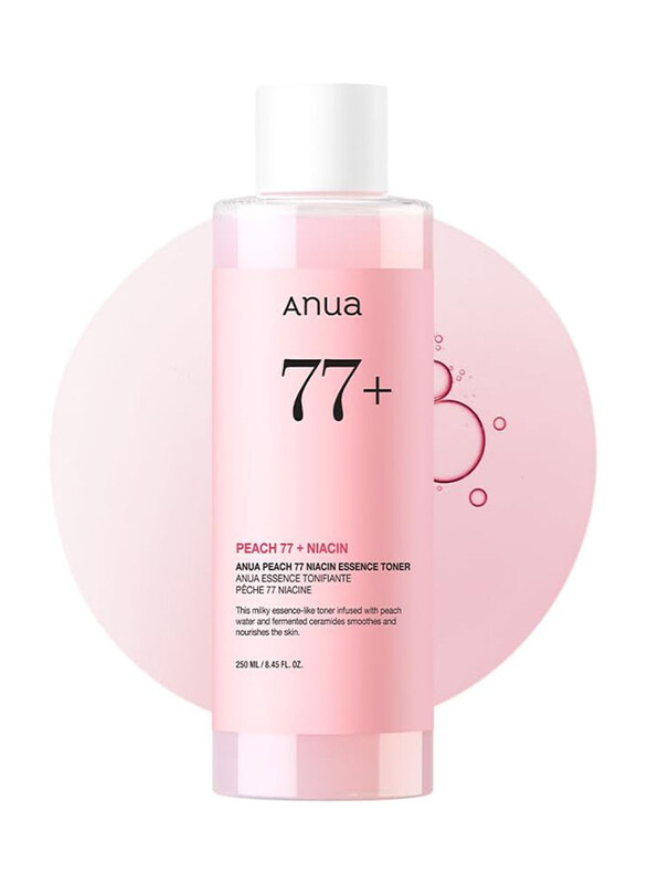 Anua Peach 77 Niacin Essence Brightening Niacinamide Panthenol Ceramides Facial Toner, 250ml
Anua Peach 77 Niacin Essence Brightening Niacinamide Panthenol Ceramides Facial Toner, 250ml