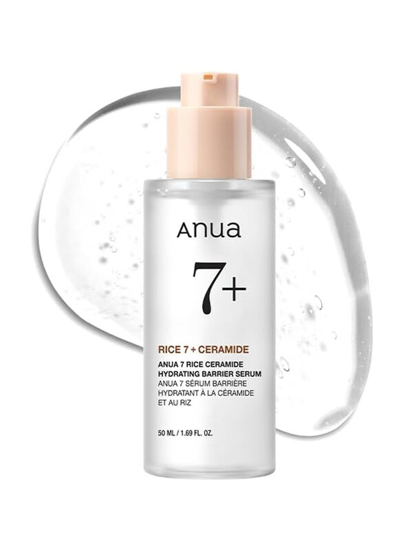 Anua Rice Ceramide 7 Brightening Hydrating Niacinamide Fragrance-free Barrier Serum for Face, 50ml
Anua Rice Ceramide 7 Brightening Hydrating Niacinamide Fragrance-free Barrier Serum for Face, 50ml