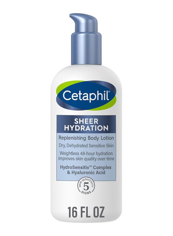 Cetaphil Sheer Hydration Fragrance Free Replenishing Body Lotion for Dry Skin, 16oz
Cetaphil Sheer Hydration Fragrance Free Replenishing Body Lotion for Dry Skin, 16oz