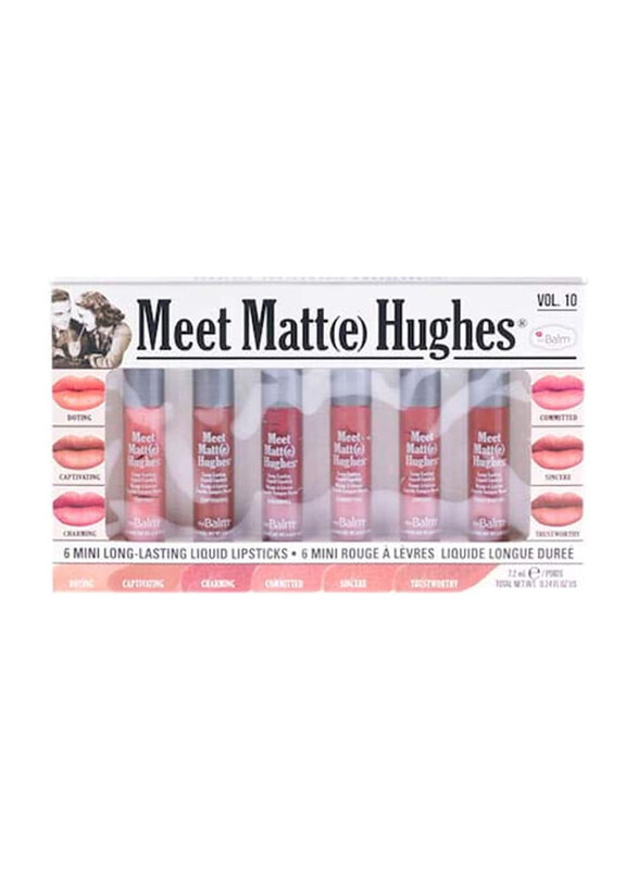 The Balm Meet Matte Hughes Lip Gloss Mini Kit, 7.2ml x 6 Pieces, #10, Multicolour
The Balm Meet Matte Hughes Lip Gloss Mini Kit, 7.2ml x 6 Pieces, #10, Multicolour