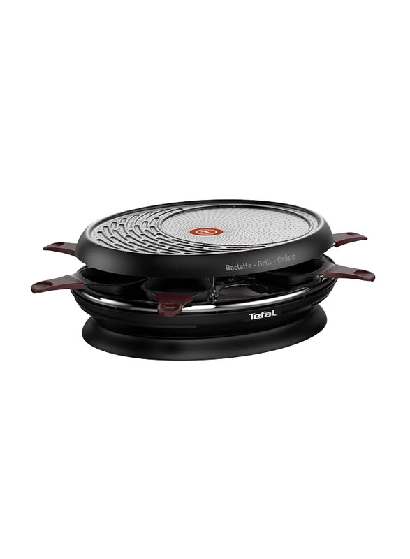 Tefal Store 'In Raclette Grill with Crepe 8 Pans Storage, 1050W, RE3200, Black
Tefal Store 'In Raclette Grill with Crepe 8 Pans Storage, 1050W, RE3200, Black