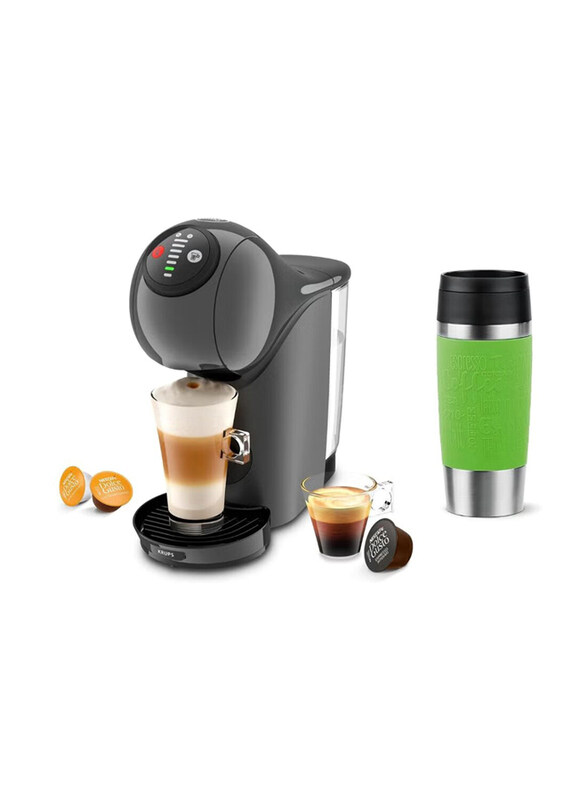 Nescafe 0.8L Dolce Gusto Genio S Coffee Capsule Machine with 0.36L Emsa Travel Mug, 1500W, KP240B/N2020700, Black/Lime
Nescafe 0.8L Dolce Gusto Genio S Coffee Capsule Machine with 0.36L Emsa Travel Mug, 1500W, KP240B/N2020700, Black/Lime