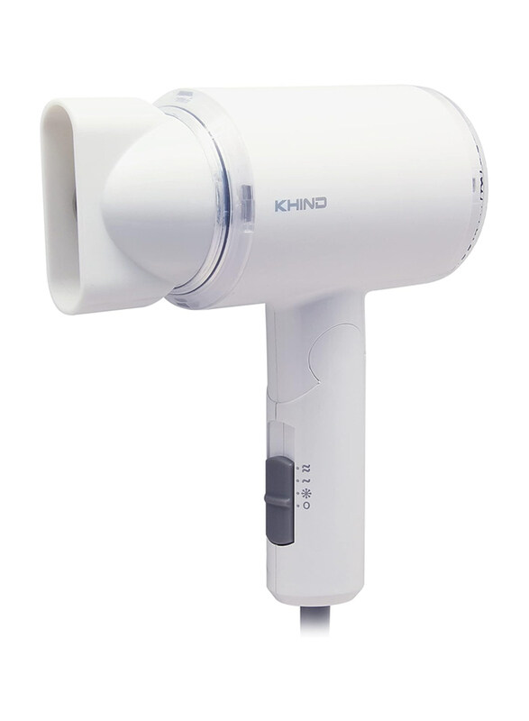 Khind Stylish & Compact with Cool Shot Button Foldable Hair Dryer, HD1002, 1000W, White
Khind Stylish & Compact with Cool Shot Button Foldable Hair Dryer, HD1002, 1000W, White
