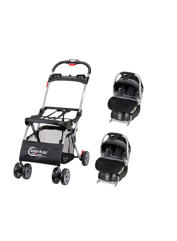 Baby Trend Snap N Go EX Universal Infant Car Seat Carrier + 2-Piece Flex-Loc Infant Car Seat Set, Onyx, Black
Baby Trend Snap N Go EX Universal Infant Car Seat Carrier + 2-Piece Flex-Loc Infant Car Seat Set, Onyx, Black
