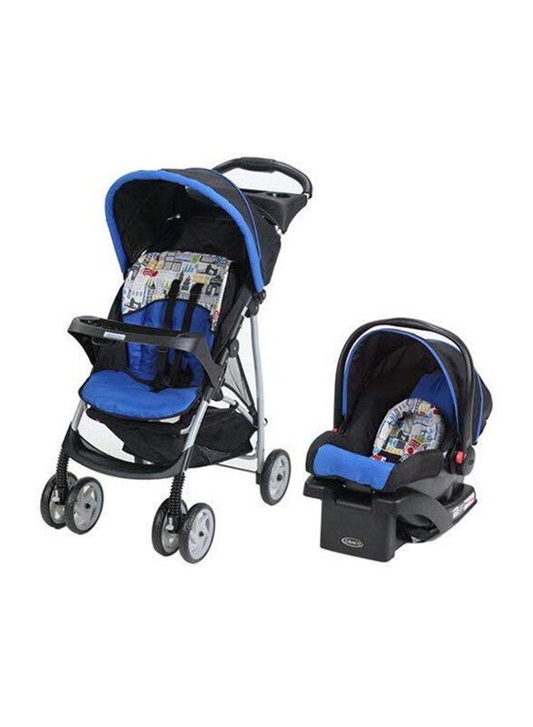 Graco Literider Click Connect Travel System Baby Stroller, Tripster, Blue/Black
Graco Literider Click Connect Travel System Baby Stroller, Tripster, Blue/Black