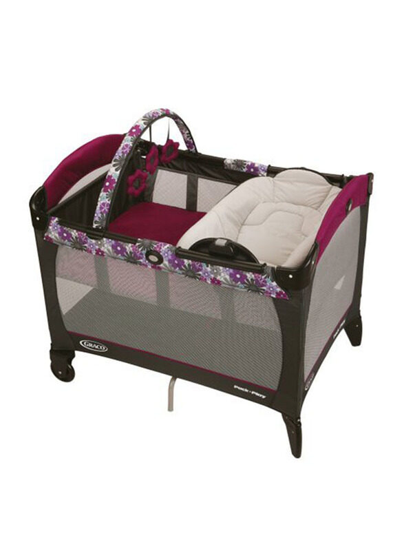 Graco Pack N Play Reversible Napper & Changer Playard LX Portia for Baby, Brown/Red
Graco Pack N Play Reversible Napper & Changer Playard LX Portia for Baby, Brown/Red