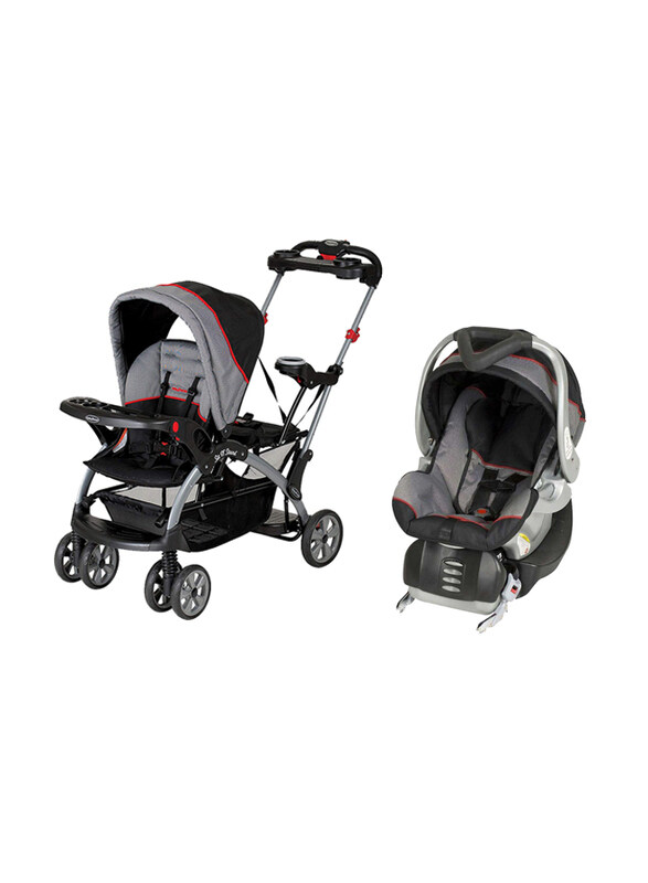 Baby Trend Sit N Stand Ultra Stroller + Flex-Loc Infant Car Seat Set, Millenium, Black/Grey/Red
Baby Trend Sit N Stand Ultra Stroller + Flex-Loc Infant Car Seat Set, Millenium, Black/Grey/Red