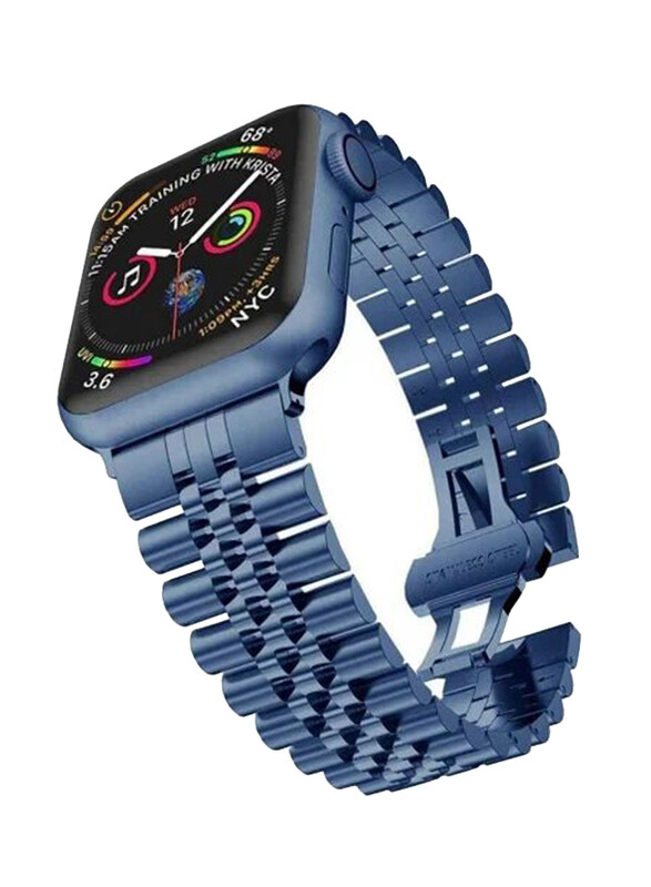 Zoomee Replacement Stainless Steel Metal Bracelet Band for Apple Watch 41mm/40mm/38mm, Blue
Zoomee Replacement Stainless Steel Metal Bracelet Band for Apple Watch 41mm/40mm/38mm, Blue
