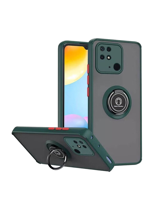Gennext Xiaomi Redmi 10C Soft Bumper Hybrid Protective Mobile Phone Cover Case with Ring Holder, Green
Gennext Xiaomi Redmi 10C Soft Bumper Hybrid Protective Mobile Phone Cover Case with Ring Holder, Green