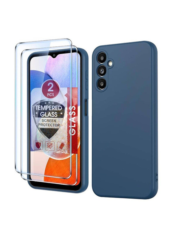 Zoomee Samsung Galaxy A14 5g Protective Liquid Silicone Slim Silky Soft Case Cover with 2 Pack Tempered Glass Screen Protector, Blue
Zoomee Samsung Galaxy A14 5g Protective Liquid Silicone Slim Silky Soft Case Cover with 2 Pack Tempered Glass Screen Protector, Blue