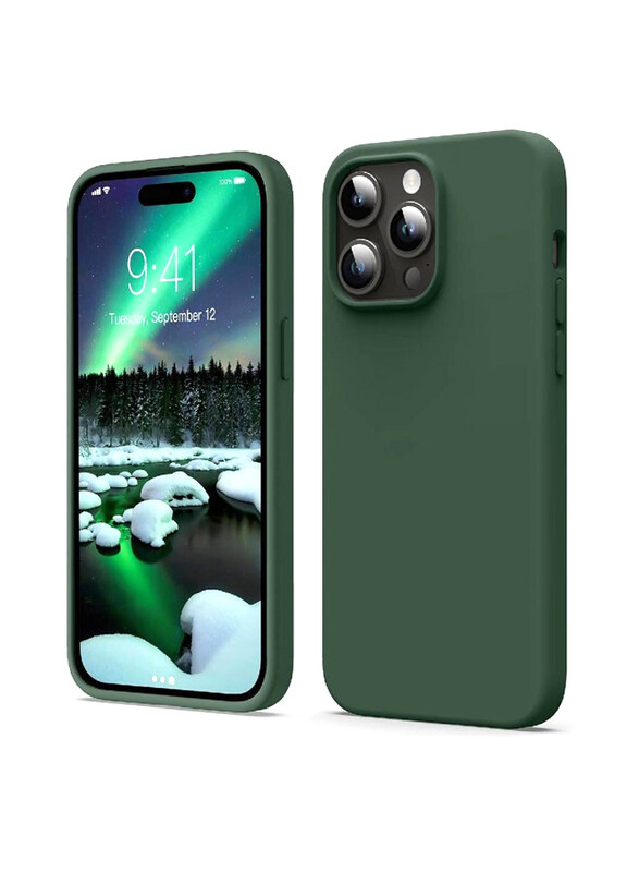 Zoomee Apple iPhone 15 Pro Max 6.7-inch Protective Shockproof Soft Liquid Silicone Anti-Scratch Microfiber Lining Mobile Phone Case Cover, Green
Zoomee Apple iPhone 15 Pro Max 6.7-inch Protective Shockproof Soft Liquid Silicone Anti-Scratch Microfiber Lining Mobile Phone Case Cover, Green
