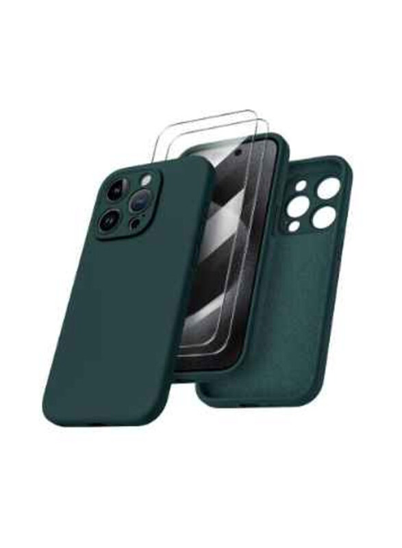Generic Apple iPhone 15 Pro Silicone Liquid Shockproof Mobile Phone Case Cover with 2 Screen Protector, Green
Generic Apple iPhone 15 Pro Silicone Liquid Shockproof Mobile Phone Case Cover with 2 Screen Protector, Green