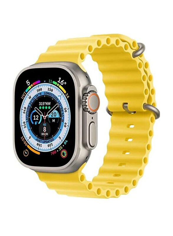 Zoomee Silicone Replacement Band for Apple Watch Series 8/7/6/5/4/SE/Ultra 45/44/42/49mm, Yellow
Zoomee Silicone Replacement Band for Apple Watch Series 8/7/6/5/4/SE/Ultra 45/44/42/49mm, Yellow