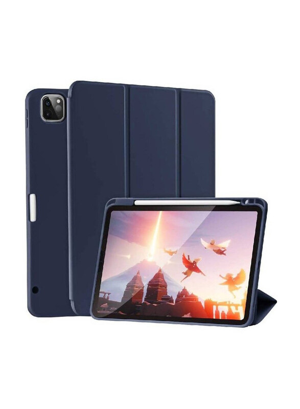 Gennext Apple iPad Pro 11 Inch 2021 3rd Gen/2020 2nd Gen Slim Trifold Stand Smart Protective Tablet Flip Case Cover with Pencil Holder, Navy Blue
Gennext Apple iPad Pro 11 Inch 2021 3rd Gen/2020 2nd Gen Slim Trifold Stand Smart Protective Tablet Flip Case Cover with Pencil Holder, Navy Blue