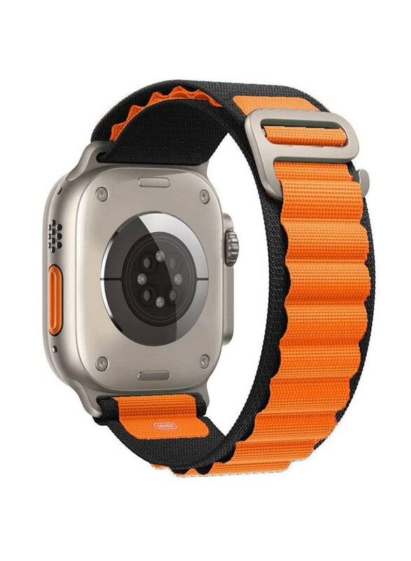 Gennext Alpine Loop Nylon Woven Sport Strap Band for Apple iWatch Series 8/Ultra/7/SE/6/5/4/3/2/1 49mm/45mm/44mm, Orange/Black
Gennext Alpine Loop Nylon Woven Sport Strap Band for Apple iWatch Series 8/Ultra/7/SE/6/5/4/3/2/1 49mm/45mm/44mm, Orange/Black