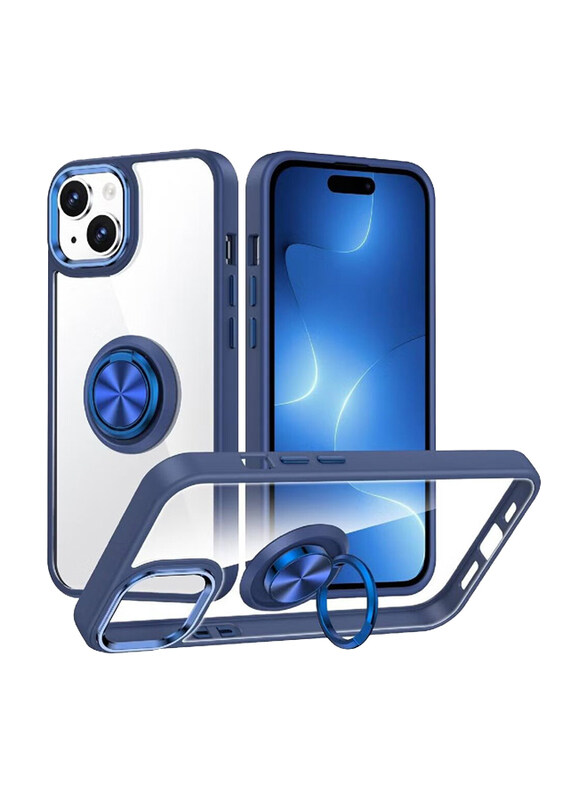 Generic Apple iPhone 15 Protective Slim Lightweight TPU Bumper with Metal Ring Stand Shockproof Mobile Phone Case Cover, Blue
Generic Apple iPhone 15 Protective Slim Lightweight TPU Bumper with Metal Ring Stand Shockproof Mobile Phone Case Cover, Blue