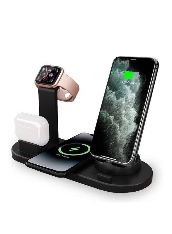 Gennext Professional Fast Wireless Charger for Apple iPhone/Android/Smartwatch/Air Pods, Black
Gennext Professional Fast Wireless Charger for Apple iPhone/Android/Smartwatch/Air Pods, Black