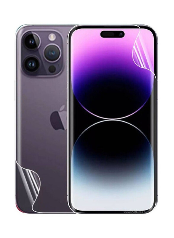 Gennext Apple iPhone 14 Pro Hydrogel Film Front & Back Screen Protector Set, 2 Pieces, Clear
Gennext Apple iPhone 14 Pro Hydrogel Film Front & Back Screen Protector Set, 2 Pieces, Clear