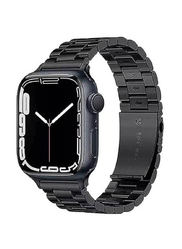 Gennext Replacement Stainless Steel Metal Strap Compatible with Apple Watch Series Ultra 2/9/8 Ultra/8/7/6/5/4/3/SE 49mm 45mm 44mm 42mm, Black
Gennext Replacement Stainless Steel Metal Strap Compatible with Apple Watch Series Ultra 2/9/8 Ultra/8/7/6/5/4/3/SE 49mm 45mm 44mm 42mm, Black