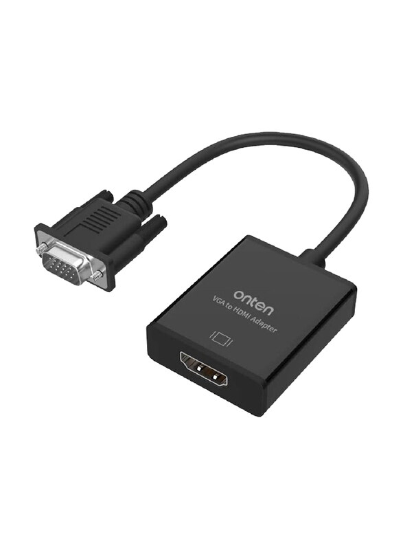 Onten VGA Converter Adapter Cable, HDMI Female Adapter to 1080P VGA Male Adapter for Computer/Desktop/Laptop/PC/Monitor/Projector/HDTV, Black
Onten VGA Converter Adapter Cable, HDMI Female Adapter to 1080P VGA Male Adapter for Computer/Desktop/Laptop/PC/Monitor/Projector/HDTV, Black