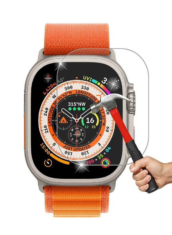 Generic Anti Scratch HD Bubble Free Tempered Glass Screen Protector for Apple Watch Ultra 49mm, Clear
Generic Anti Scratch HD Bubble Free Tempered Glass Screen Protector for Apple Watch Ultra 49mm, Clear
