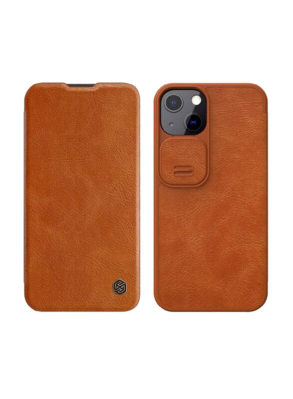 Nillkin Apple iPhone 13 Premium Leather Durable Shockproof Wallet Flip Phone Case Cover with Card Holder, Brown
Nillkin Apple iPhone 13 Premium Leather Durable Shockproof Wallet Flip Phone Case Cover with Card Holder, Brown