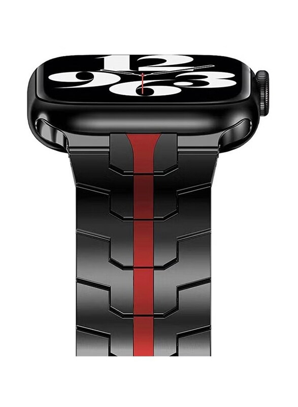 Gennext Stainless Steel Metal Replacement Band for Apple Watch Ultra Series 8 49mm, Black/Red
Gennext Stainless Steel Metal Replacement Band for Apple Watch Ultra Series 8 49mm, Black/Red