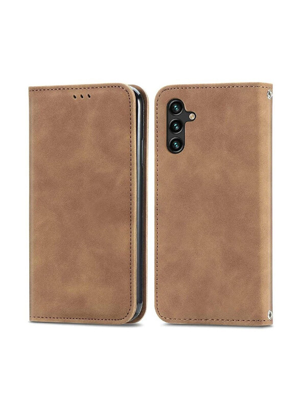 Generic Samsung Galaxy A04s Premium Leather Magnetic Kickstand Wallet Flip Mobile Phone Case Cover with Card Slots, Brown
Generic Samsung Galaxy A04s Premium Leather Magnetic Kickstand Wallet Flip Mobile Phone Case Cover with Card Slots, Brown
