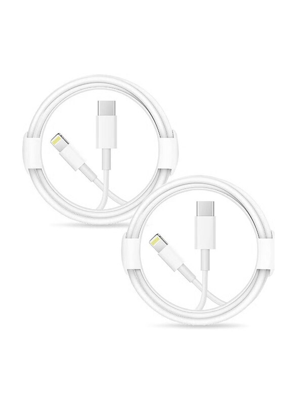 Gennext 6.6-Feet Apple MFI Certified iPhone Fast Charging Cable, USB Type-C to Lightning Cable for iPhone/iPad, 2 Piece, White
Gennext 6.6-Feet Apple MFI Certified iPhone Fast Charging Cable, USB Type-C to Lightning Cable for iPhone/iPad, 2 Piece, White
