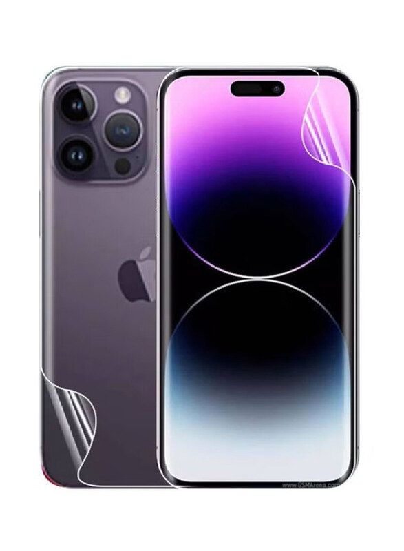 Gennext Apple iPhone 14 Pro Max Hydrogel Front and Back Screen Protector Film Cover, 2 Pieces, Clear
Gennext Apple iPhone 14 Pro Max Hydrogel Front and Back Screen Protector Film Cover, 2 Pieces, Clear