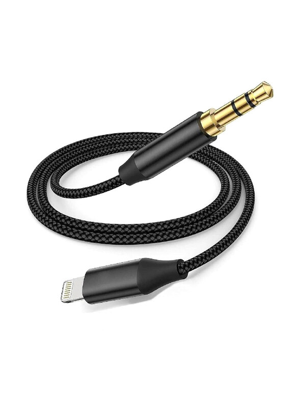 Gennext Aux Cord Cable, Lightning Male to 3.5mm Aux Cable for Apple Phones, Black
Gennext Aux Cord Cable, Lightning Male to 3.5mm Aux Cable for Apple Phones, Black