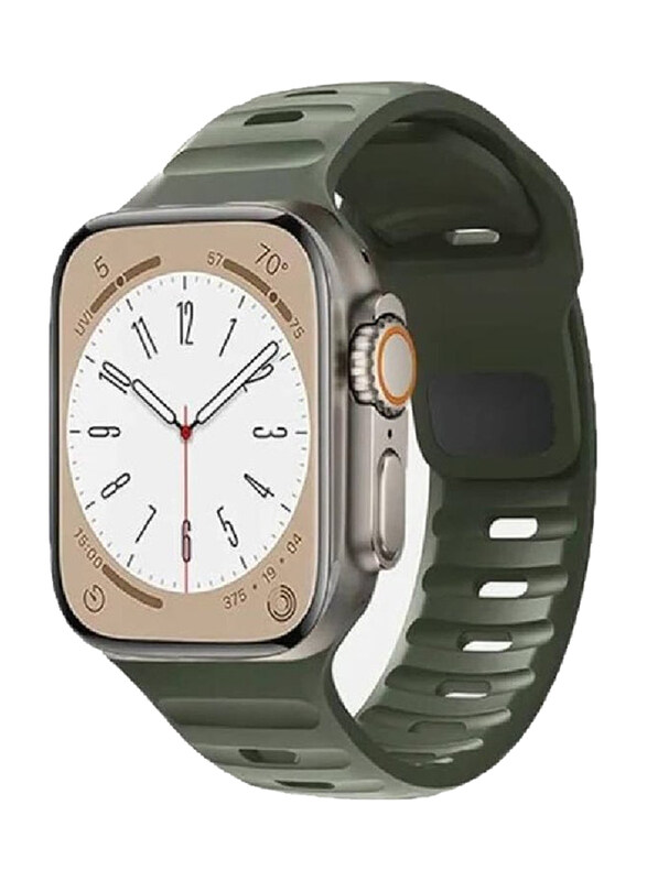 Gennext Soft Horizontal Silicone Breathable Design Strap for Apple watch Series Ultra 2/9/8 Ultra/8/7/6/5/4/3/SE 49/44/ 45/42mm, Green
Gennext Soft Horizontal Silicone Breathable Design Strap for Apple watch Series Ultra 2/9/8 Ultra/8/7/6/5/4/3/SE 49/44/ 45/42mm, Green