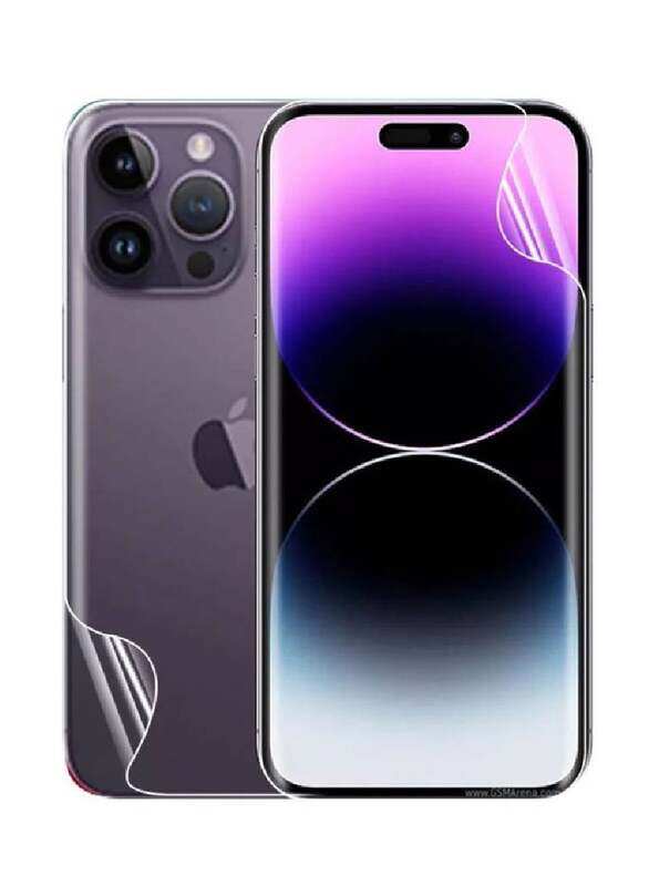 Gennext Apple iPhone 14 Pro Max Hydrogel Front And Back Screen Protector, 2 Pieces, Clear
Gennext Apple iPhone 14 Pro Max Hydrogel Front And Back Screen Protector, 2 Pieces, Clear
