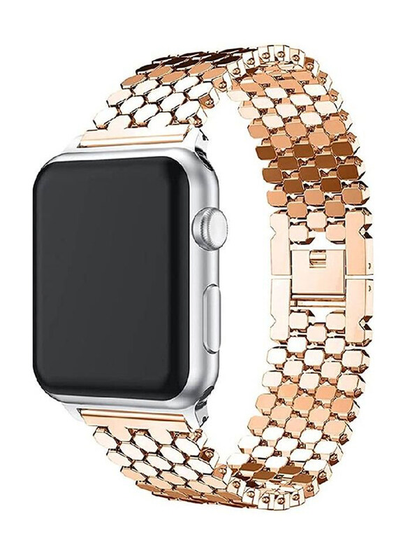 Gennext Honeycomb Pattern Stainless Steel Replacement Watchband for Apple Watch 42/44/45mm, Rose Gold
Gennext Honeycomb Pattern Stainless Steel Replacement Watchband for Apple Watch 42/44/45mm, Rose Gold