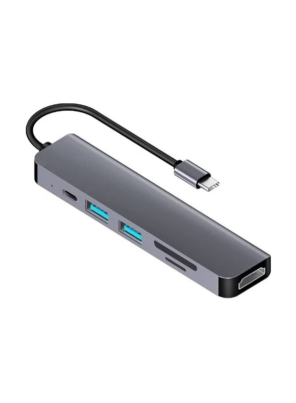 Universal 6 in 1 Type C to HDMI Multiport Adapter with HDMI 4K Output USB C Hub/2 USB Ports/SD/TF Card Reader, USB-C Power Delivery for MacBook/XPS More USB C D
Universal 6 in 1 Type C to HDMI Multiport Adapter with HDMI 4K Output USB C Hub/2 USB Ports/SD/TF Card Reader, USB-C Power Delivery for MacBook/XPS More USB C D