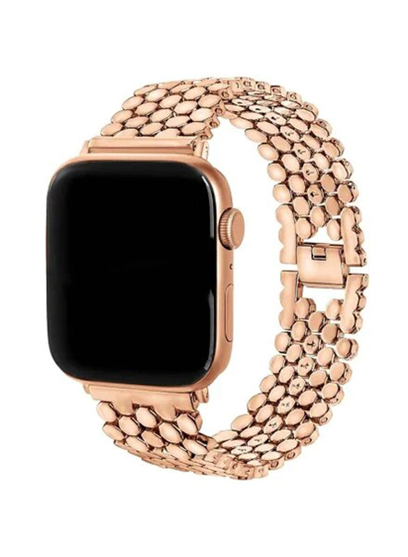 Gennext Honeycomb Design Stainless Steel Metal Replacement Band for Apple Watch 42/44/45/49mm, Rose Gold
Gennext Honeycomb Design Stainless Steel Metal Replacement Band for Apple Watch 42/44/45/49mm, Rose Gold